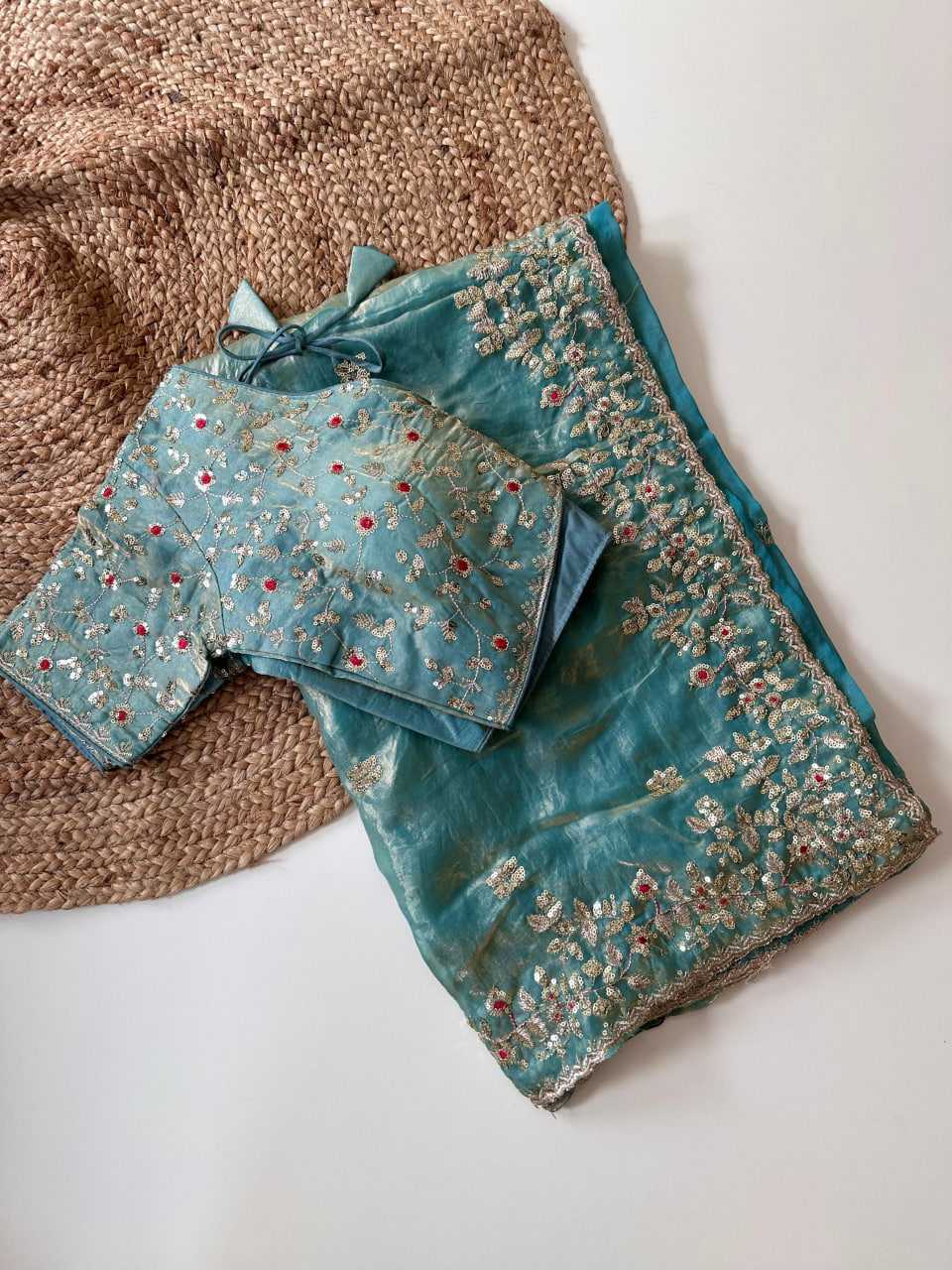 YNF Wholesale FENDY Embroidered Sarees  | Surat Manufacturer