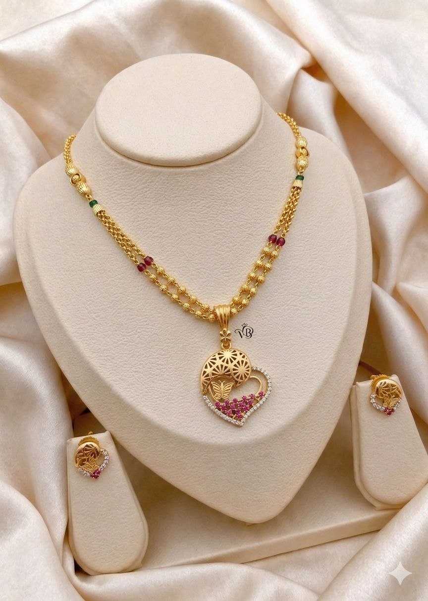 YNF Wholesale Brass Fancy Mala Necklaces KESH164 | Surat Manufacturer