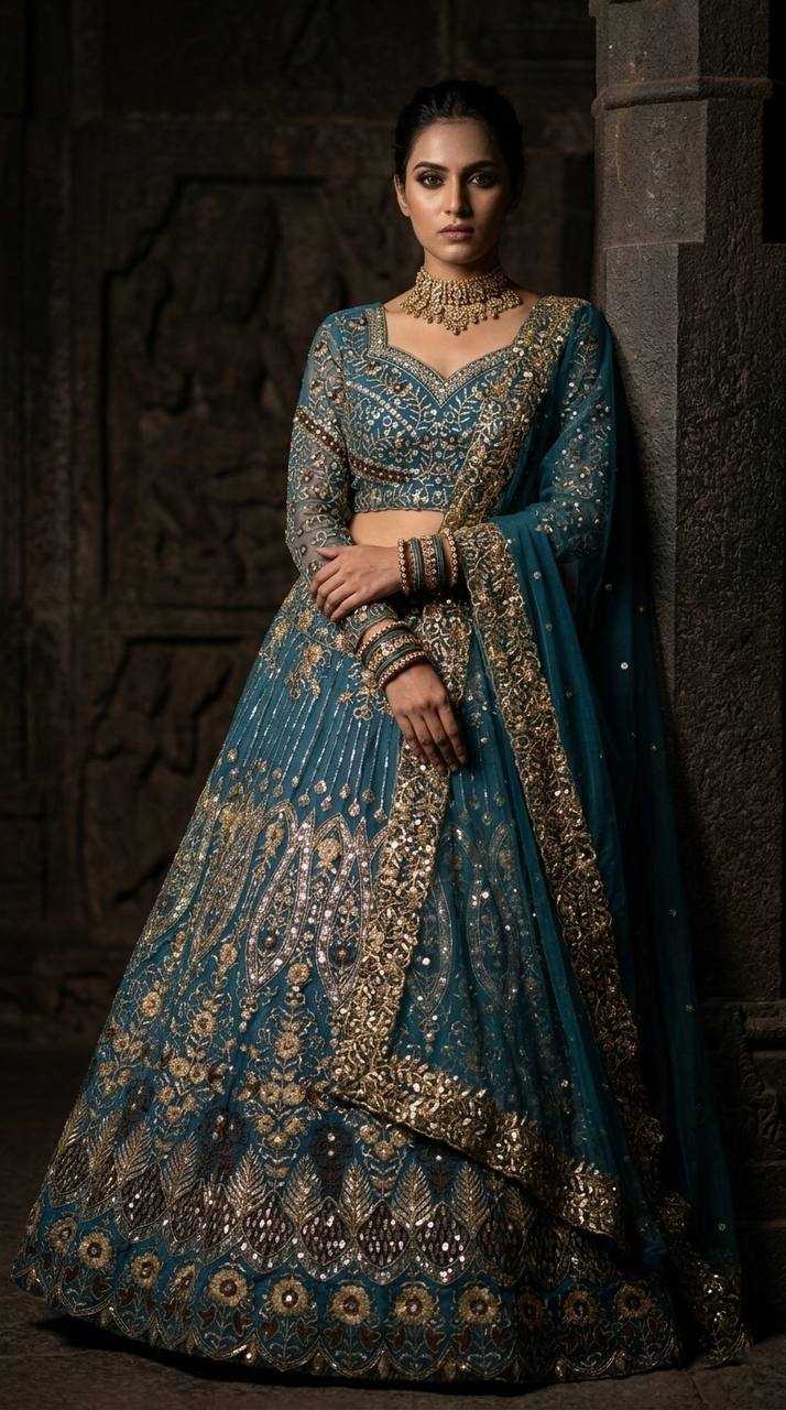 YNF Wholesale Butterfly Net Wedding Lehenga KESH512 1693 | Surat Manufacturer