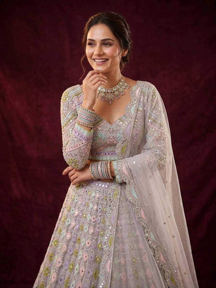 YNF Wholesale Butterfly Net Wedding Lehenga KESH512 1724 | Surat Manufacturer