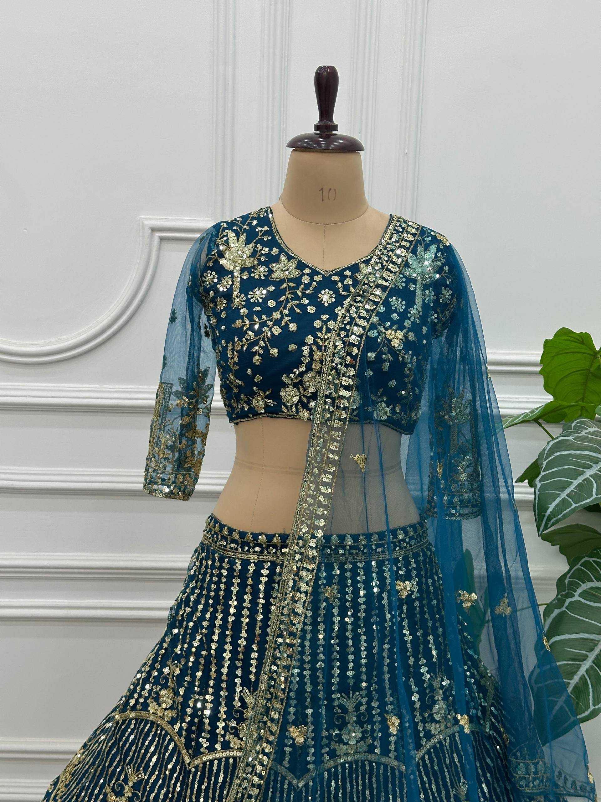 YNF Wholesale Butterfly Net Wedding Lehenga KESH533 5167 | Surat Manufacturer