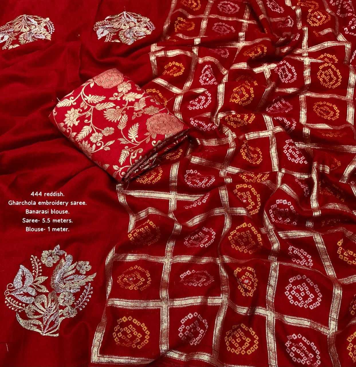 YNF Wholesale Chanderi Cotton    Chanderi Sarees KESH433 444 gharchola | Surat Manufacturer