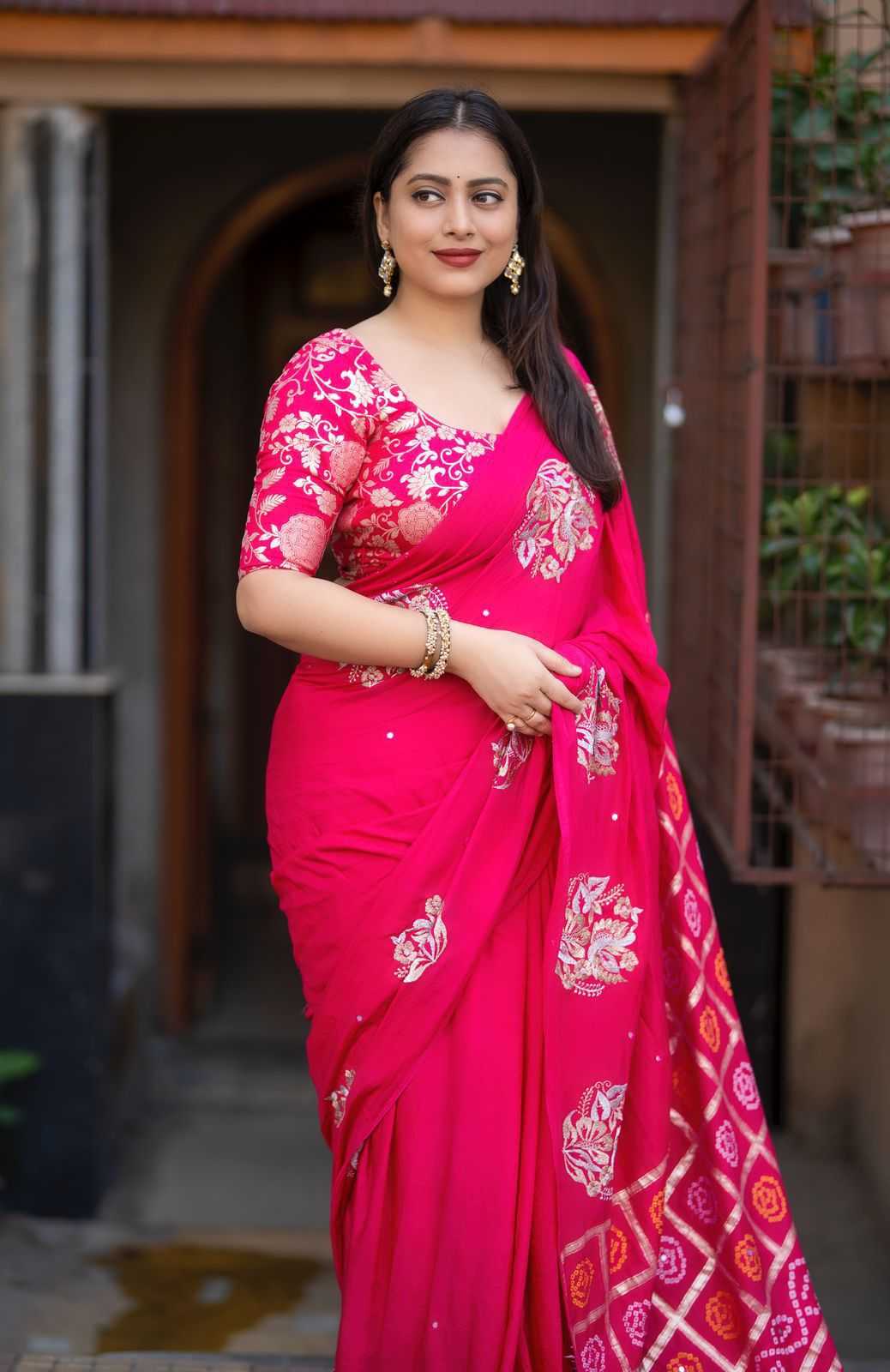 YNF Wholesale Chanderi Cotton    Chanderi Sarees KESH433 444 gharchola | Surat Manufacturer