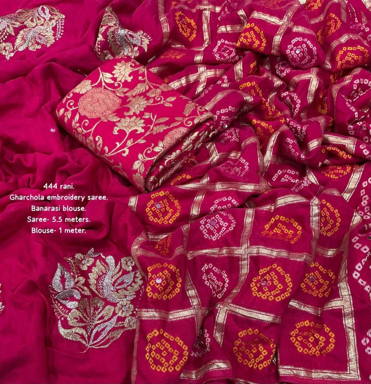 YNF Wholesale Chanderi Cotton    Chanderi Sarees KESH433 444 gharchola | Surat Manufacturer