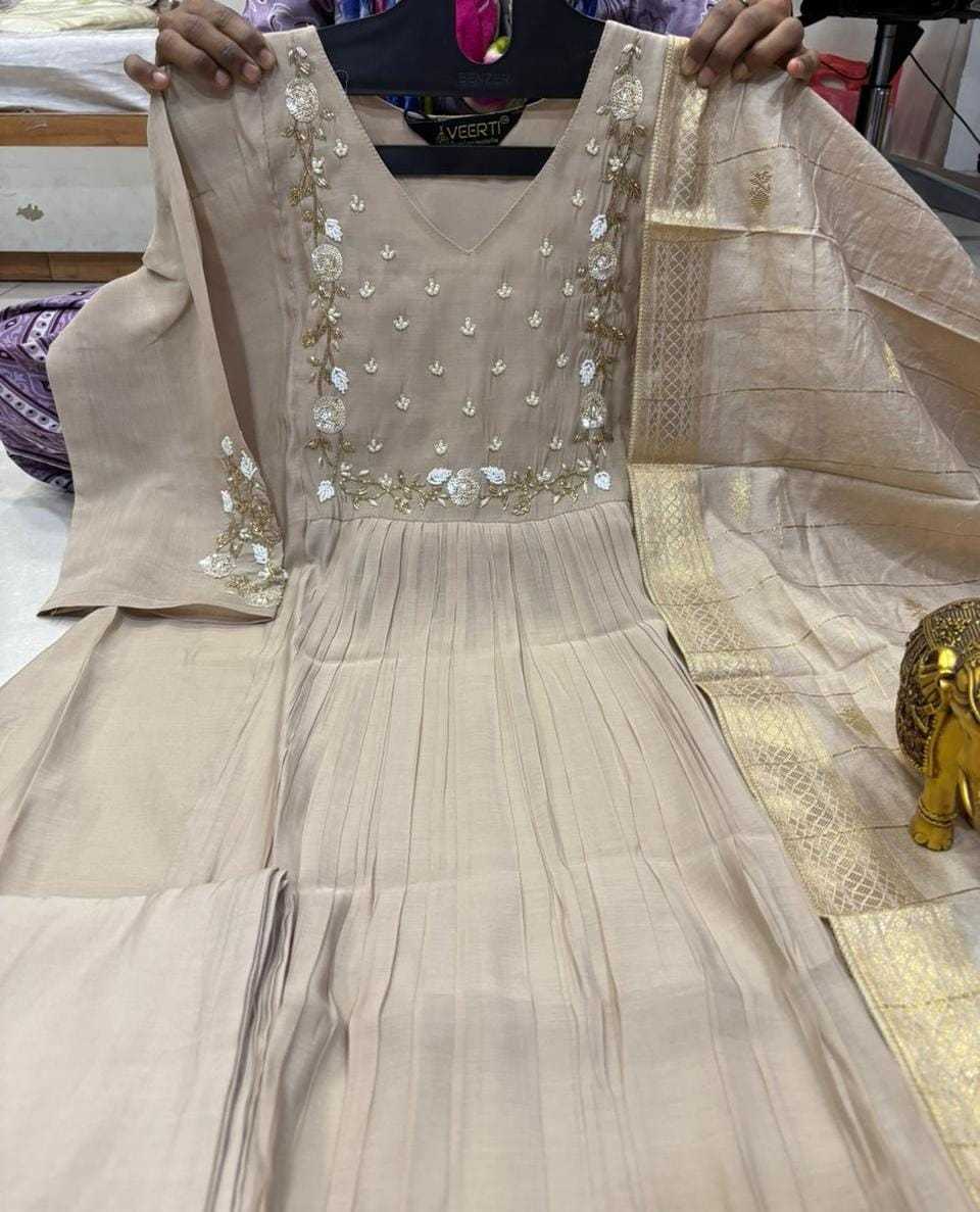 YNF Wholesale Chanderi Soft Party Wear Kurtis KESH147 Muskan | Surat Manufacturer