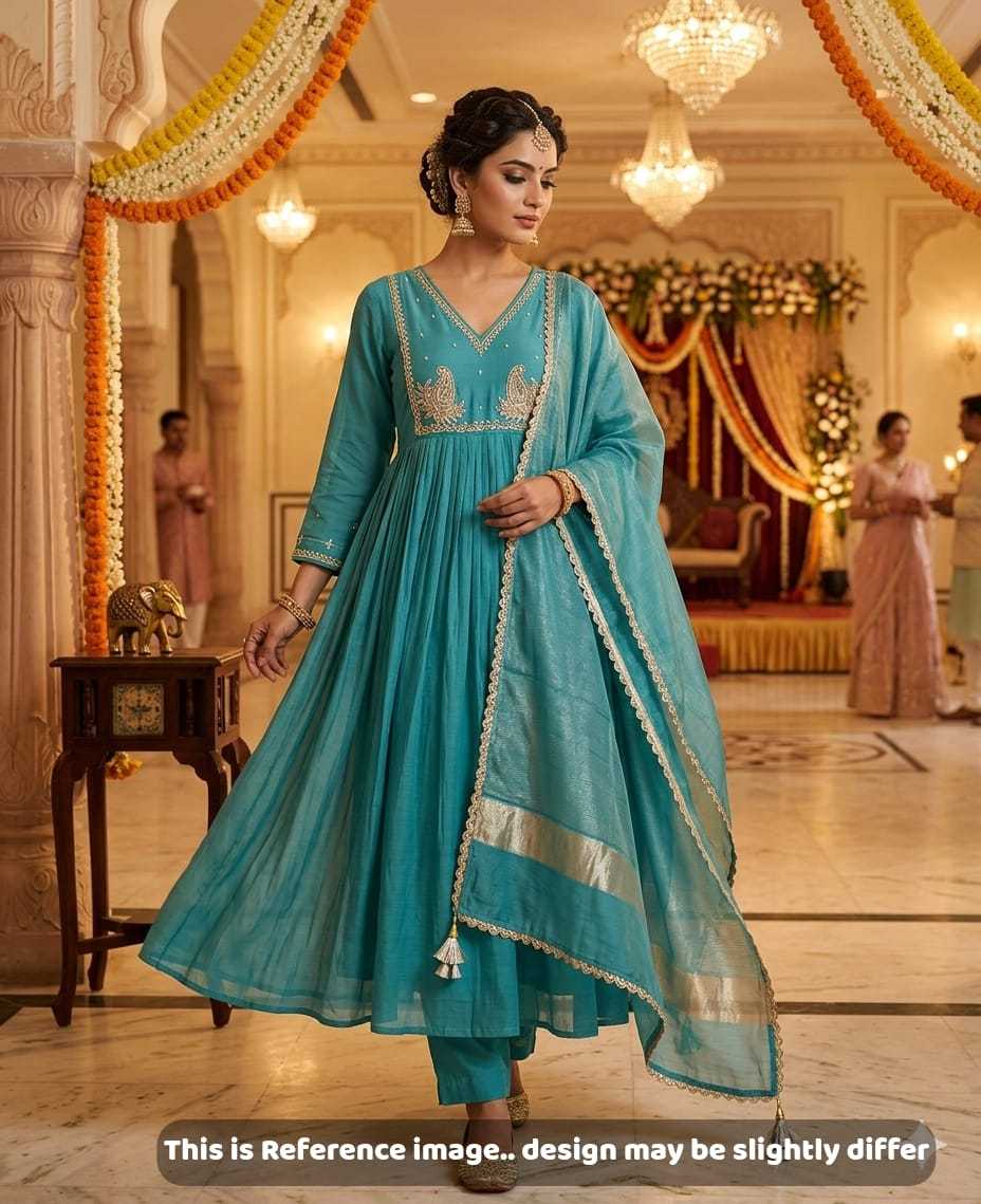 YNF Wholesale Chanderi Soft Party Wear Kurtis KESH147 Muskan | Surat Manufacturer