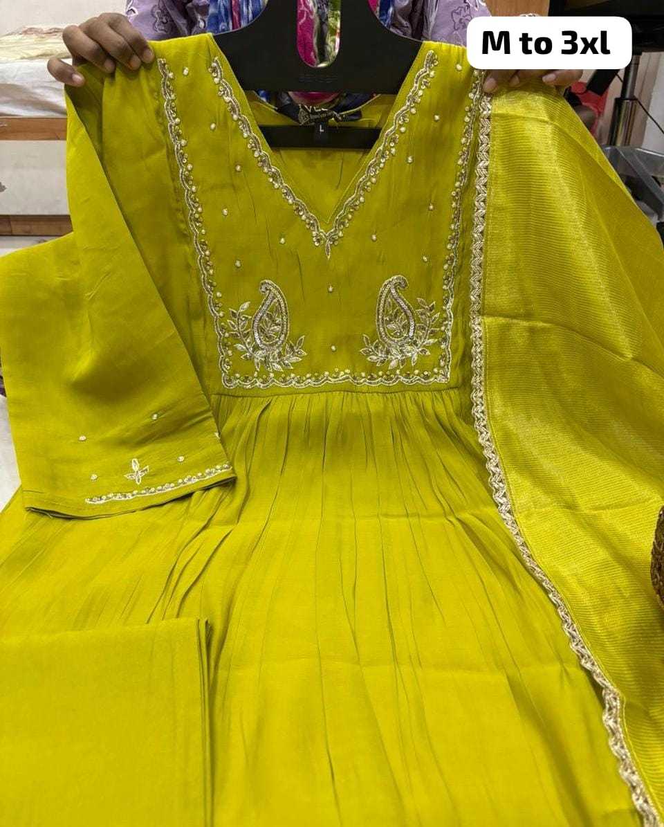 YNF Wholesale Chanderi Soft Party Wear Kurtis KESH147 Muskan | Surat Manufacturer