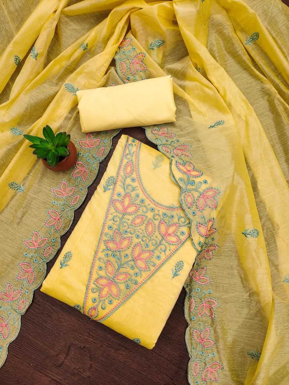 YNF Wholesale Chanderi Soft Chanderi Suit KESH153 Bhargavi | Surat Manufacturer