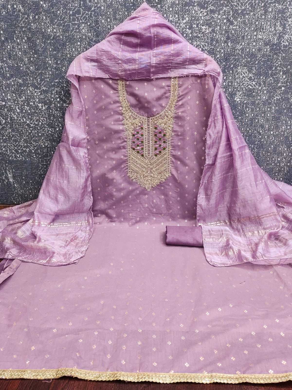 YNF Wholesale Chanderi Soft Embroidery Suits KESH153 Diti | Surat Manufacturer
