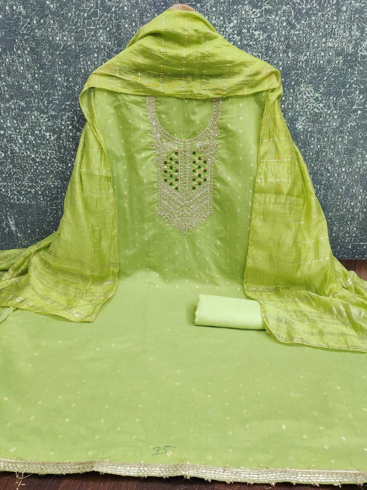 YNF Wholesale Chanderi Soft Embroidery Suits KESH153 Diti | Surat Manufacturer