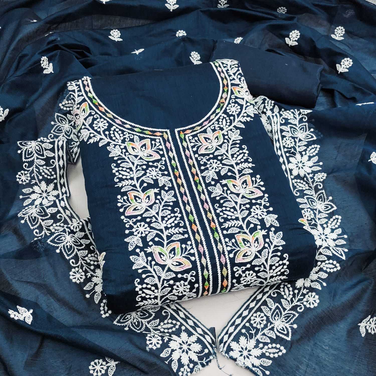YNF Wholesale Chanderi Soft Embroidery Suits KESH153 Jivika | Surat Manufacturer