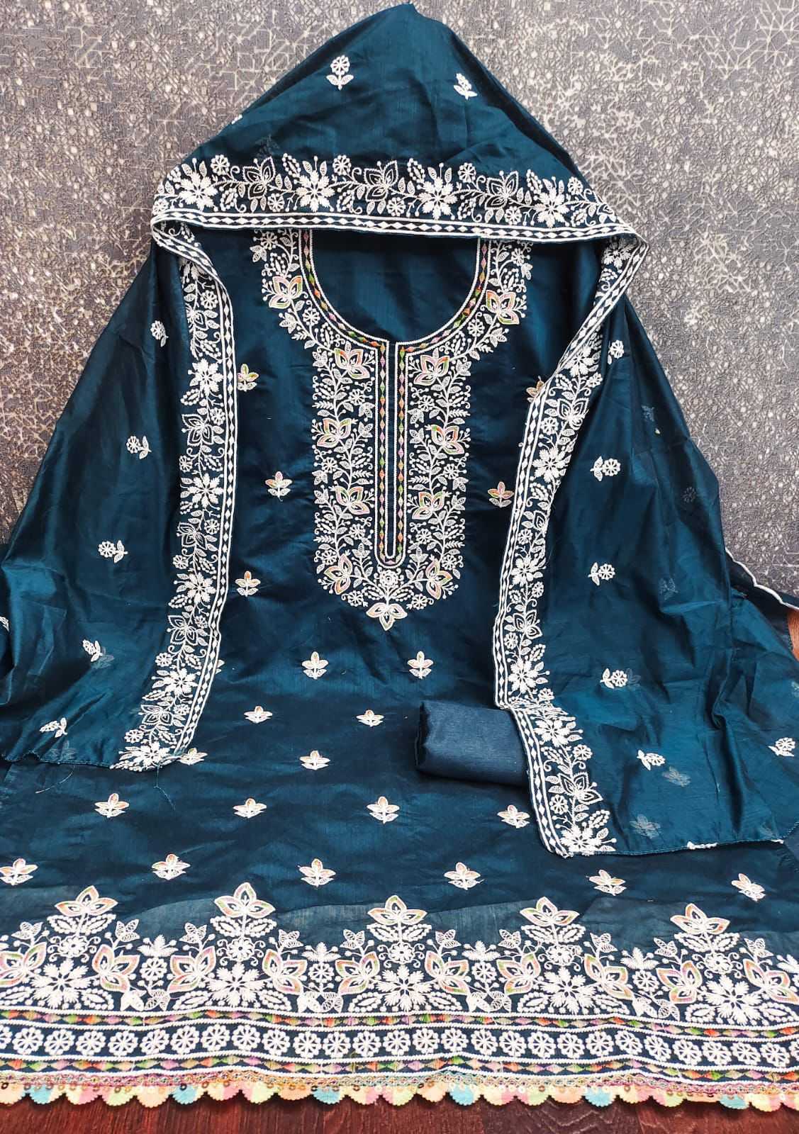 YNF Wholesale Chanderi Soft Embroidery Suits KESH153 Jivika | Surat Manufacturer