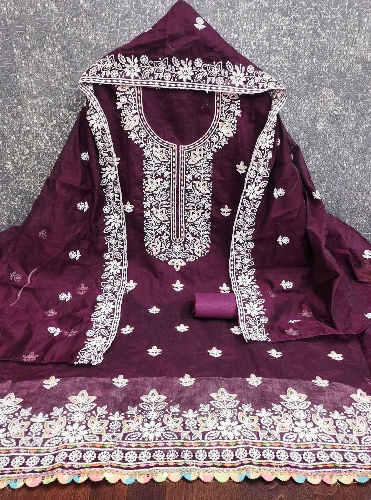 YNF Wholesale Chanderi Soft Embroidery Suits KESH153 Jivika | Surat Manufacturer