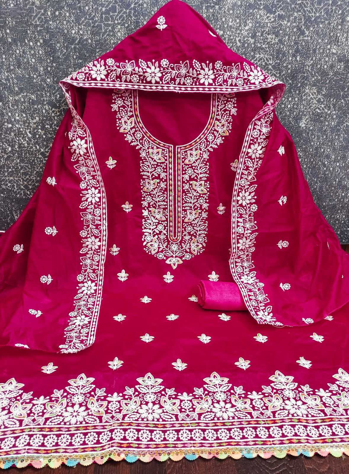 YNF Wholesale Chanderi Soft Embroidery Suits KESH153 Jivika | Surat Manufacturer