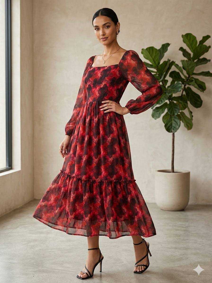 YNF Wholesale Chiffon Maxi Dresses KESH210 2811 | Surat Manufacturer