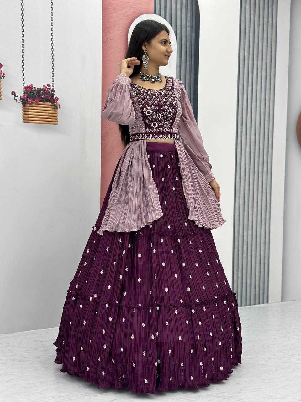 YNF Wholesale Chinon Designer Lehenga KESH496 419 | Surat Manufacturer