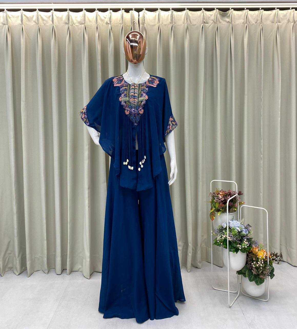YNF Wholesale Chinon Indo Western Dresses KESH678 349 | Surat Manufacturer