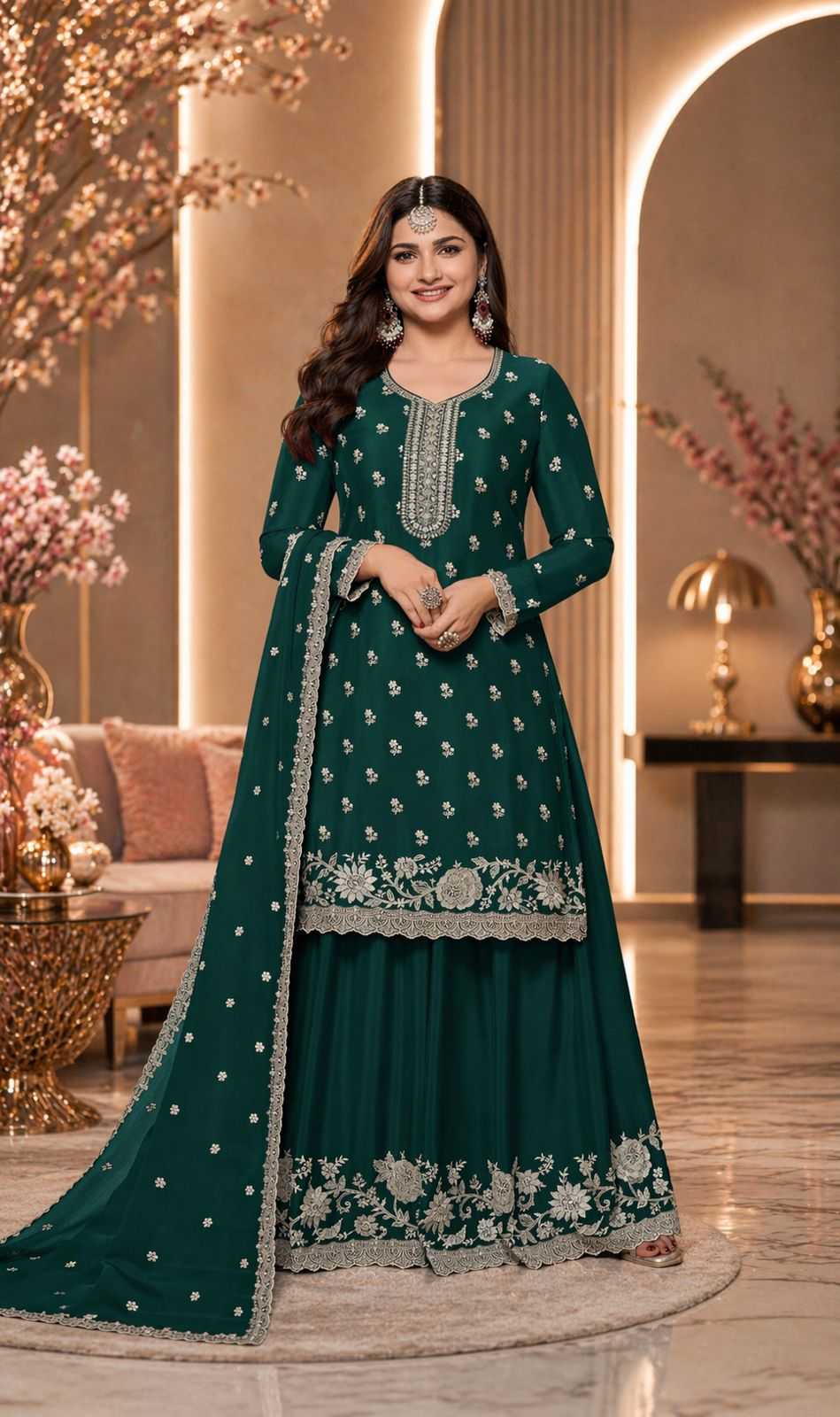 YNF Wholesale Chinon Embroidery Suits KESH745 72691 | Surat Manufacturer