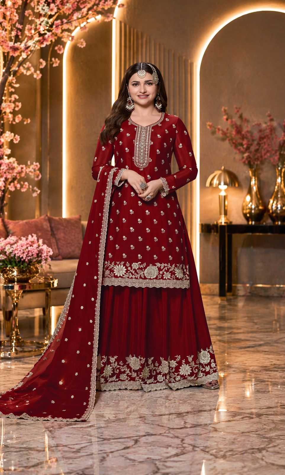 YNF Wholesale Chinon Embroidery Suits KESH745 72691 | Surat Manufacturer