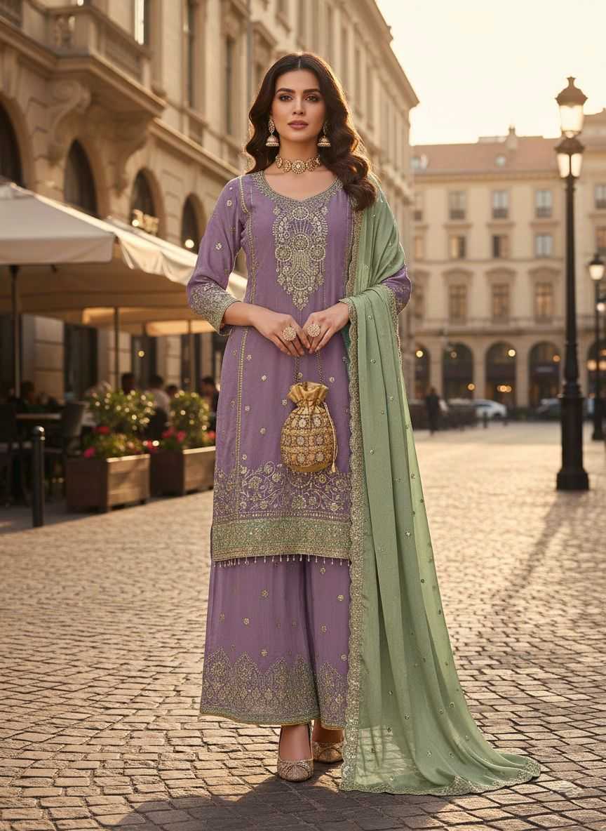 YNF Wholesale Chinon Embroidery Suits KESH745 TF-1311 | Surat Manufacturer