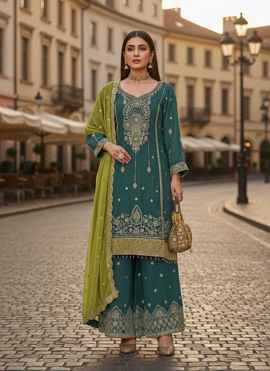 YNF Wholesale Chinon Embroidery Suits KESH745 TF-1311 | Surat Manufacturer