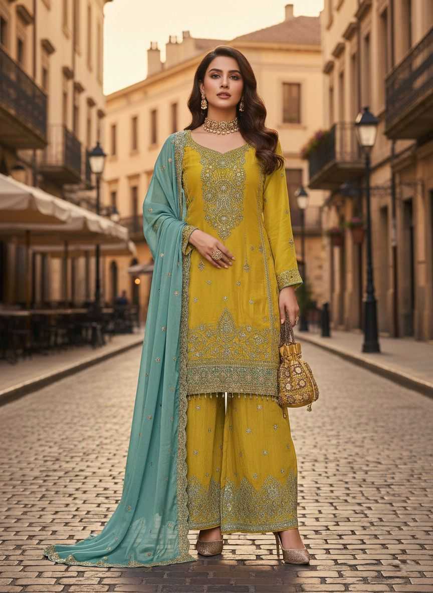 YNF Wholesale Chinon Embroidery Suits KESH745 TF-1311 | Surat Manufacturer