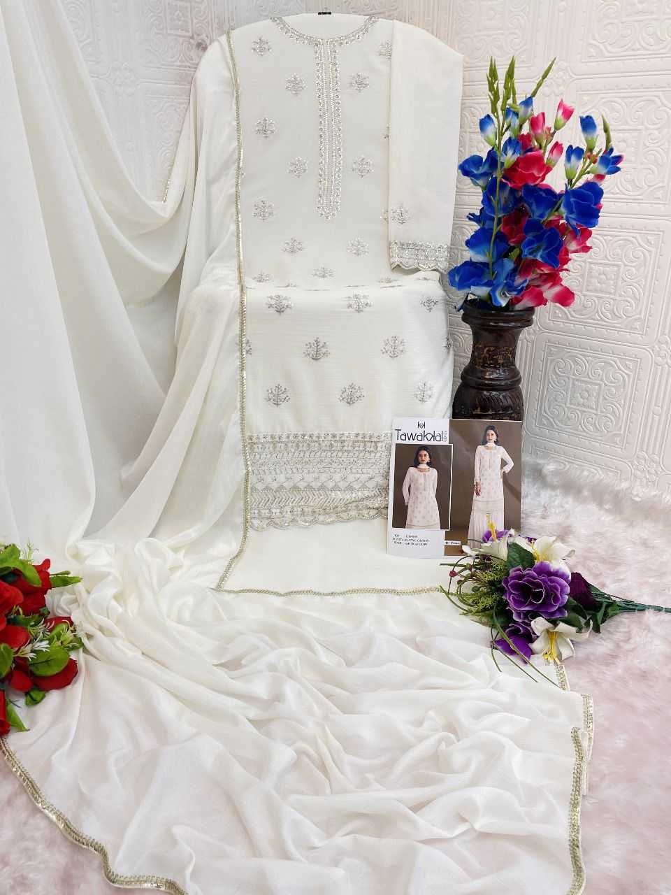 YNF Wholesale Chinon Embroidery Suits KESH745 TF-1314 | Surat Manufacturer
