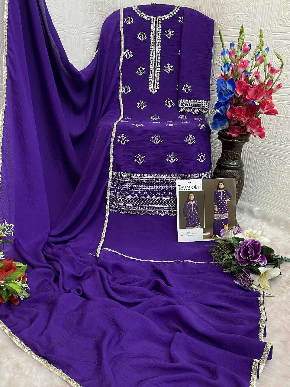 YNF Wholesale Chinon Embroidery Suits KESH745 TF-1314 | Surat Manufacturer