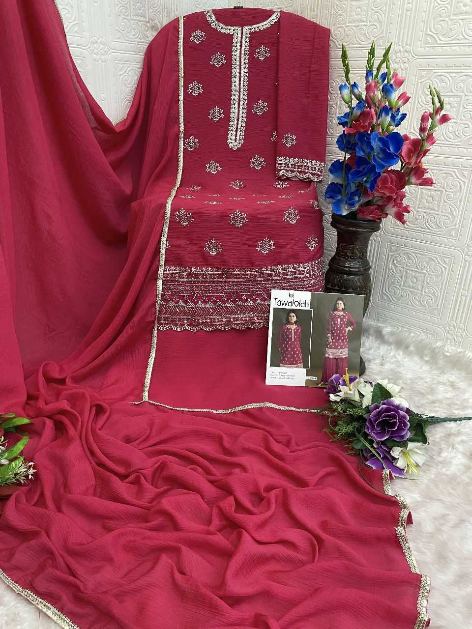 YNF Wholesale Chinon Embroidery Suits KESH745 TF-1314 | Surat Manufacturer