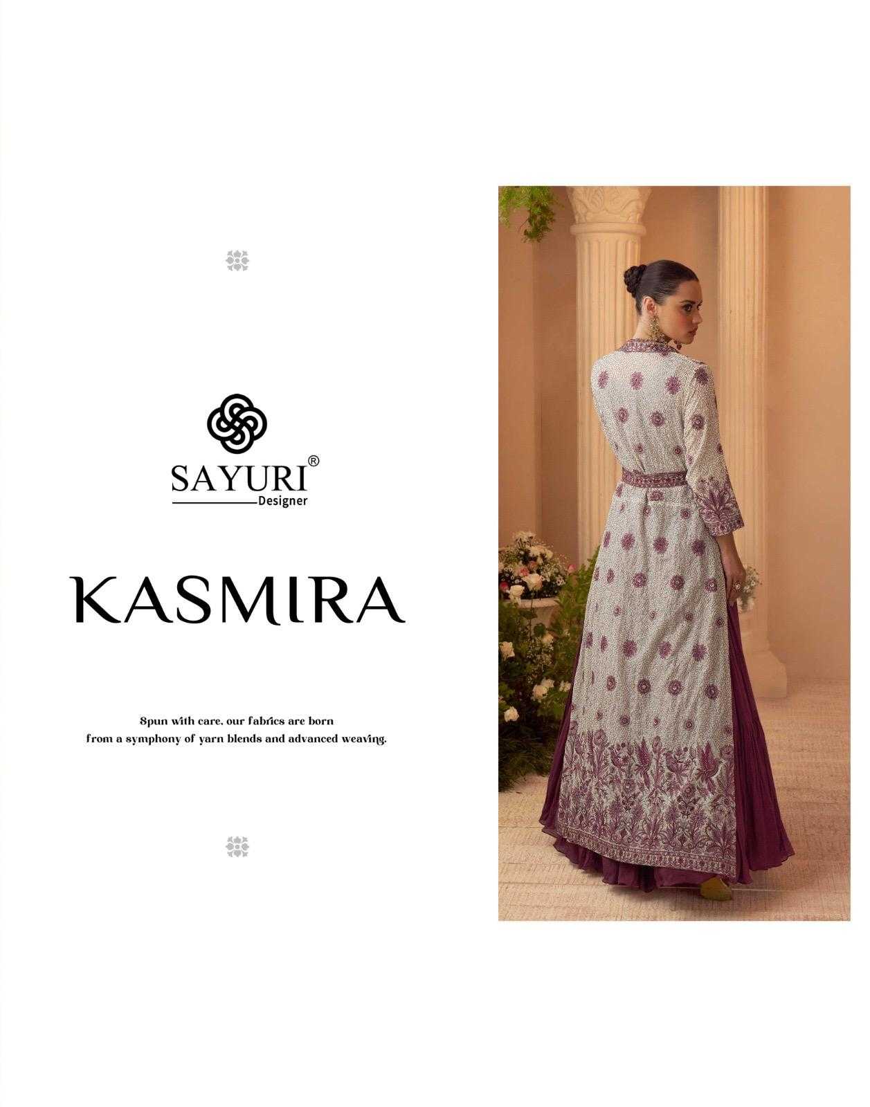 YNF Wholesale Chinon Silk Embroidery Gowns KESH142 SAYURI KASMIRA | Surat Manufacturer