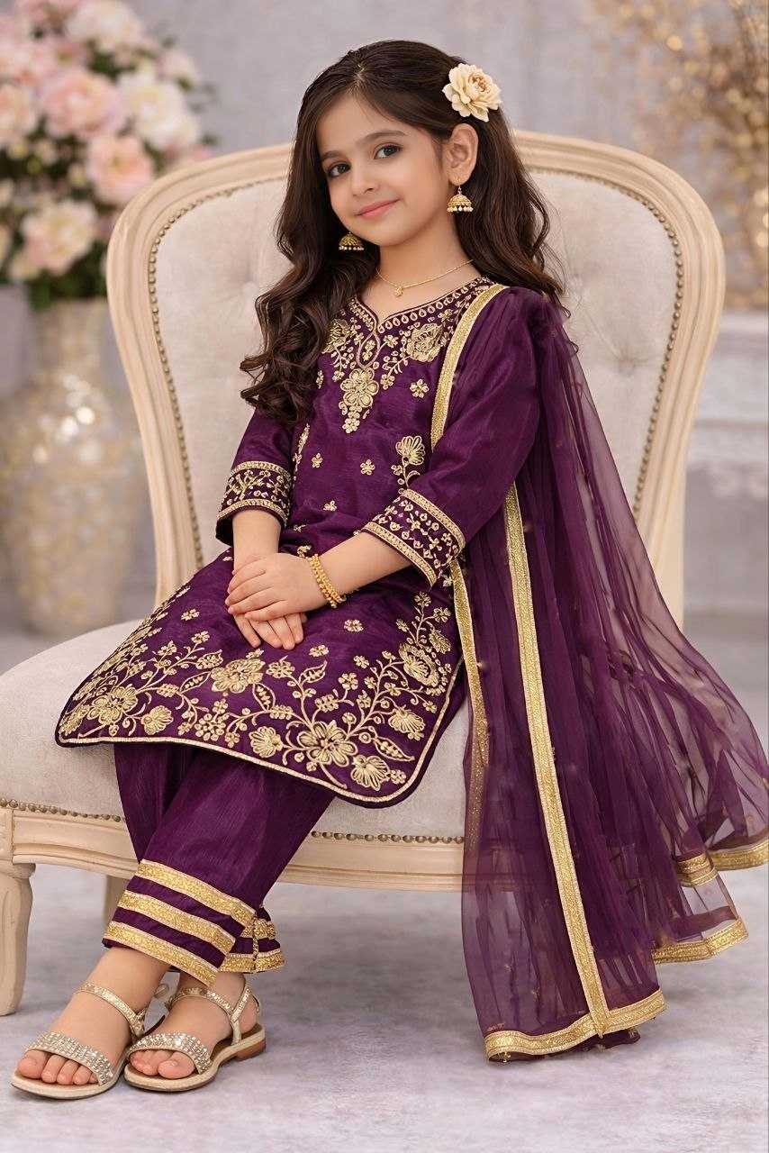 YNF Wholesale Chinon Silk Kids Top & Pant KESH167 Special | Surat Manufacturer