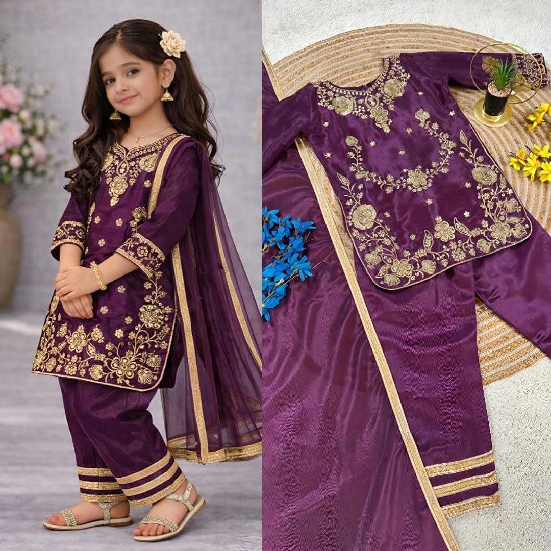 YNF Wholesale Chinon Silk Kids Top & Pant KESH167 Special | Surat Manufacturer