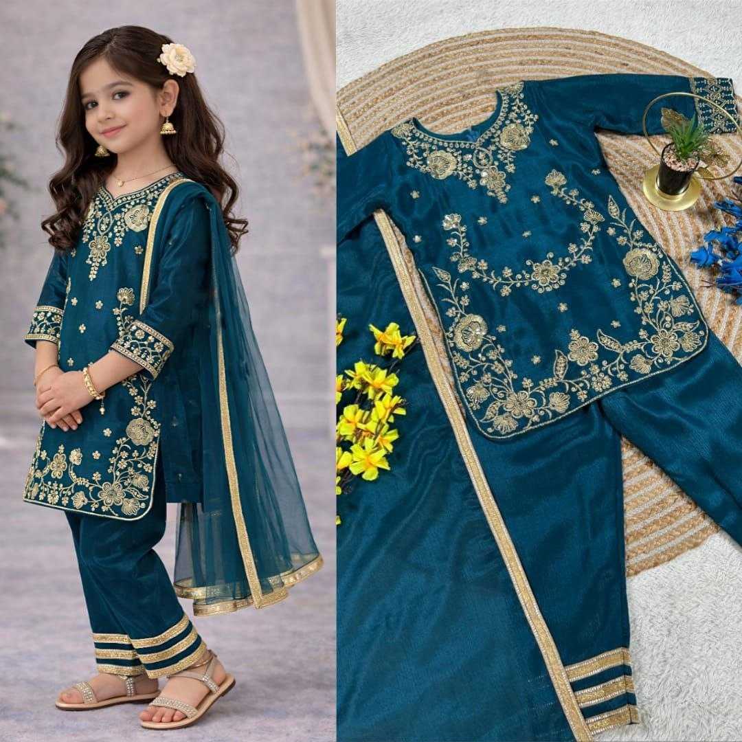 YNF Wholesale Chinon Silk Kids Top & Pant KESH167 Special | Surat Manufacturer