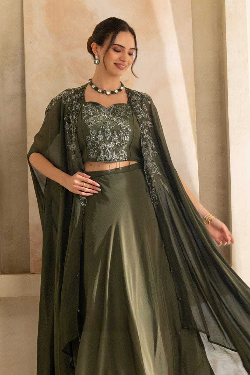 YNF Wholesale Chinon Silk Embroidered Lehenga KESH481 by Shivali | Surat Manufacturer