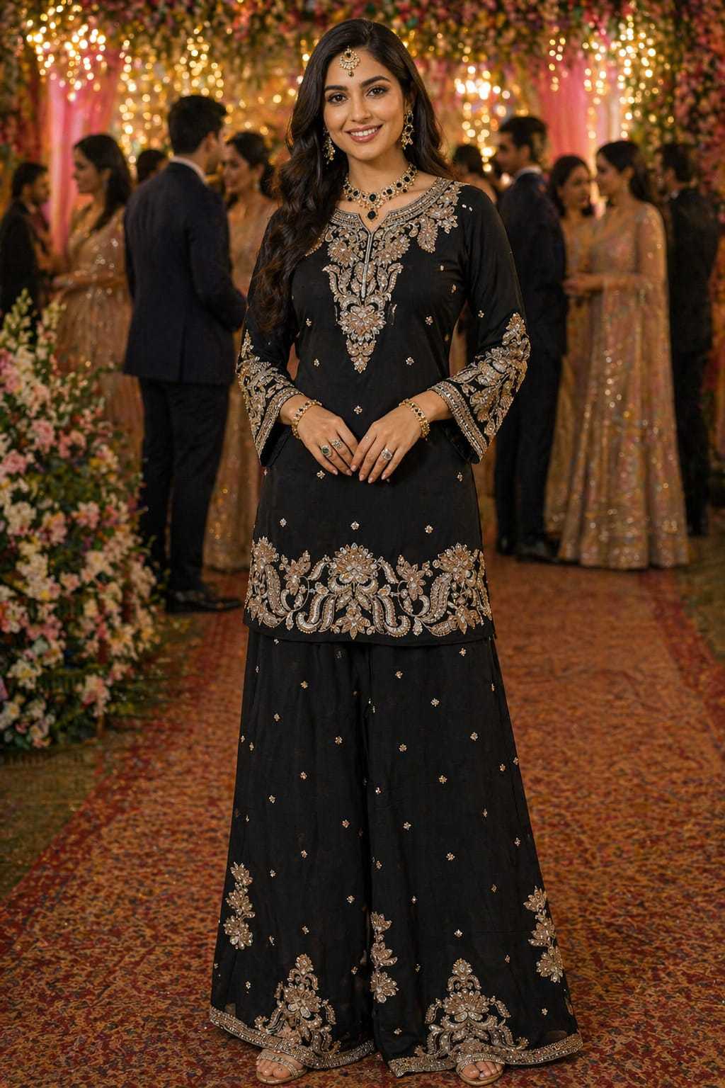 YNF Wholesale Chinon Silk Sharara Salwar Suits KESH481 MASTANI | Surat Manufacturer