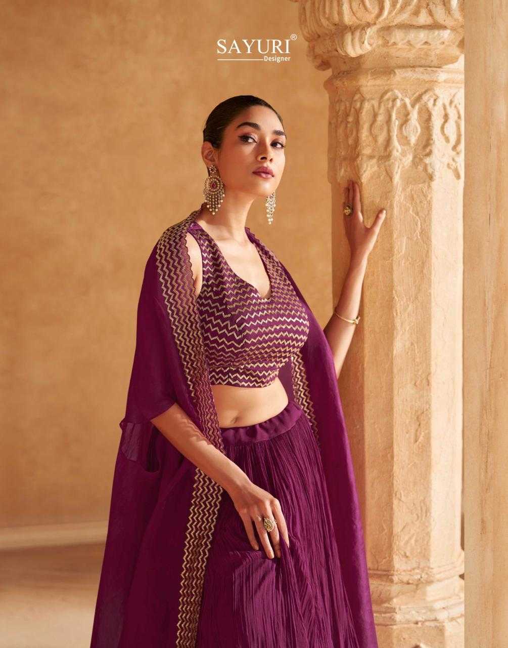 YNF Wholesale Chinon Silk Silk Lehenga KESH530 SAYURI KALKI | Surat Manufacturer