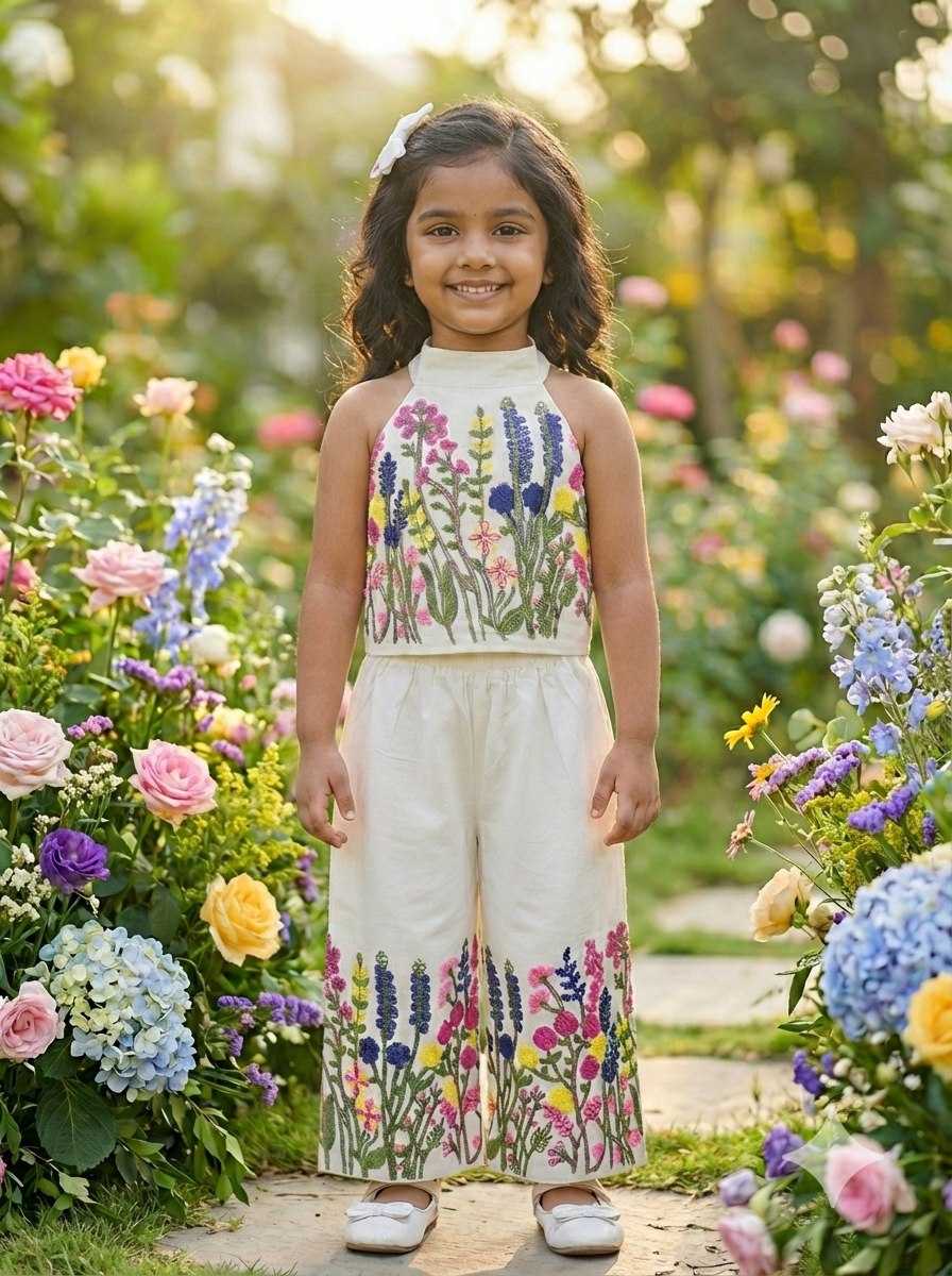 YNF Wholesale Cotton Kids Co-ord Set KESH109 Rang basant | Surat Manufacturer