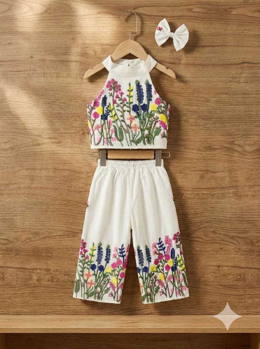 YNF Wholesale Cotton Kids Co-ord Set KESH109 Rang basant | Surat Manufacturer