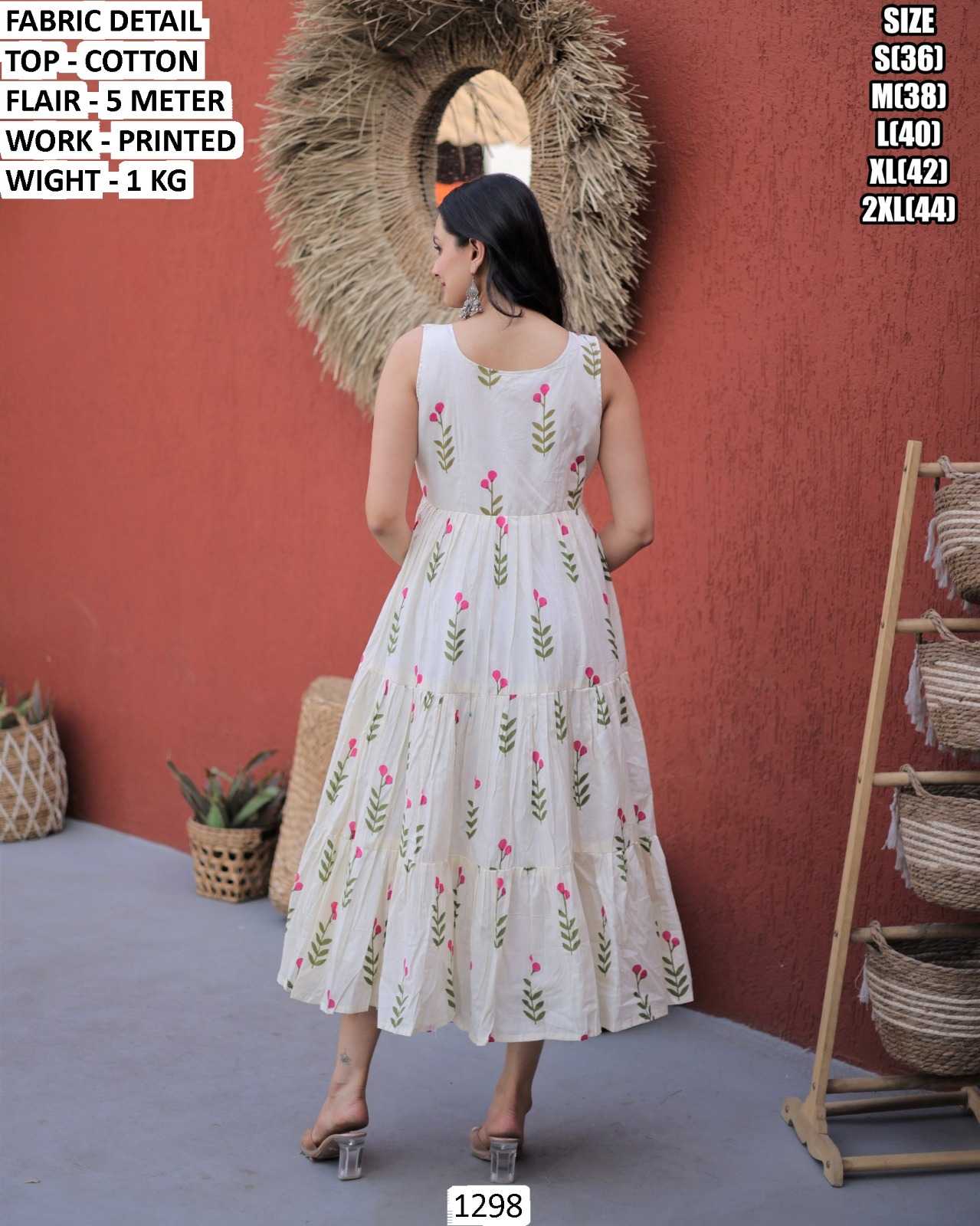 YNF Wholesale Cotton Printed Gowns KESH481 1248 | Surat Manufacturer