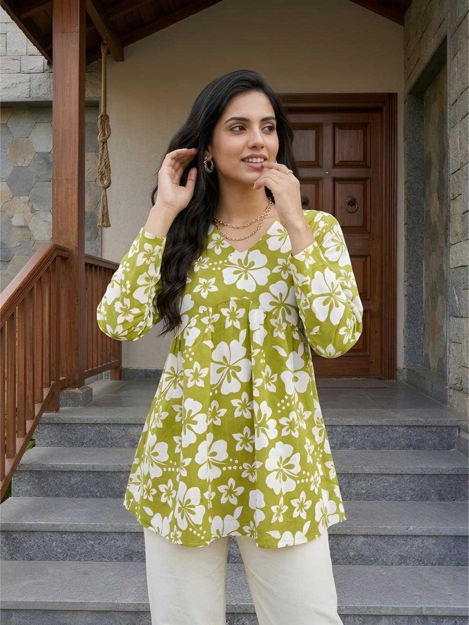 YNF Wholesale Cotton Printed Kurtis KESH559 1058 | Surat Manufacturer