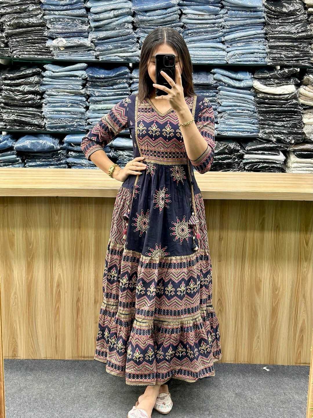 YNF Wholesale Cotton Anarkali Gown KESH562 108 | Surat Manufacturer