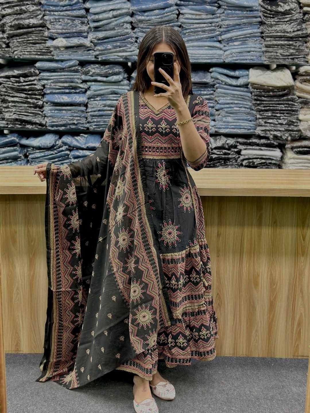 YNF Wholesale Cotton Anarkali Gown KESH562 108 | Surat Manufacturer