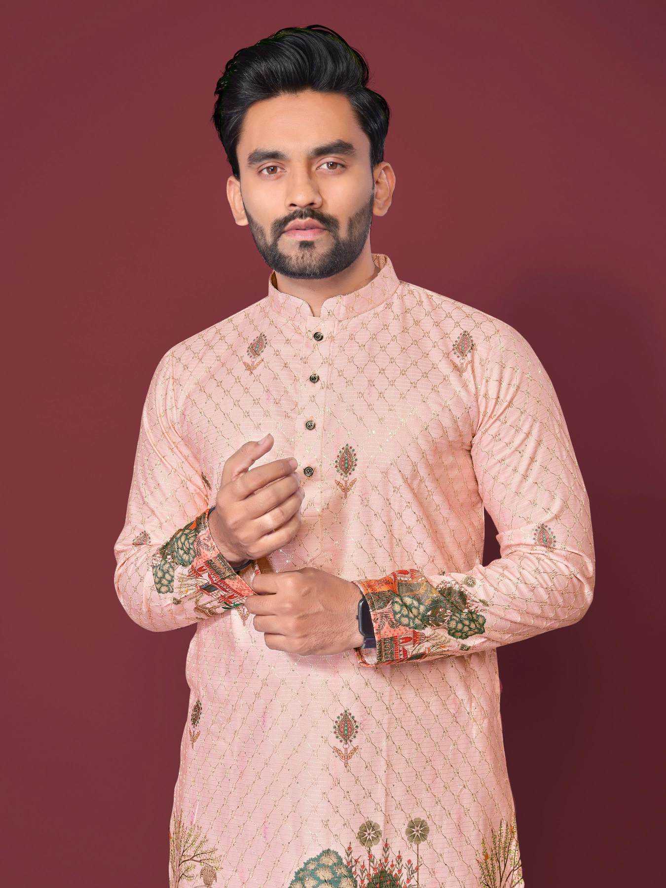 YNF Wholesale Cotton Mens Kurta Pyjama KESH620 Inaara | Surat Manufacturer