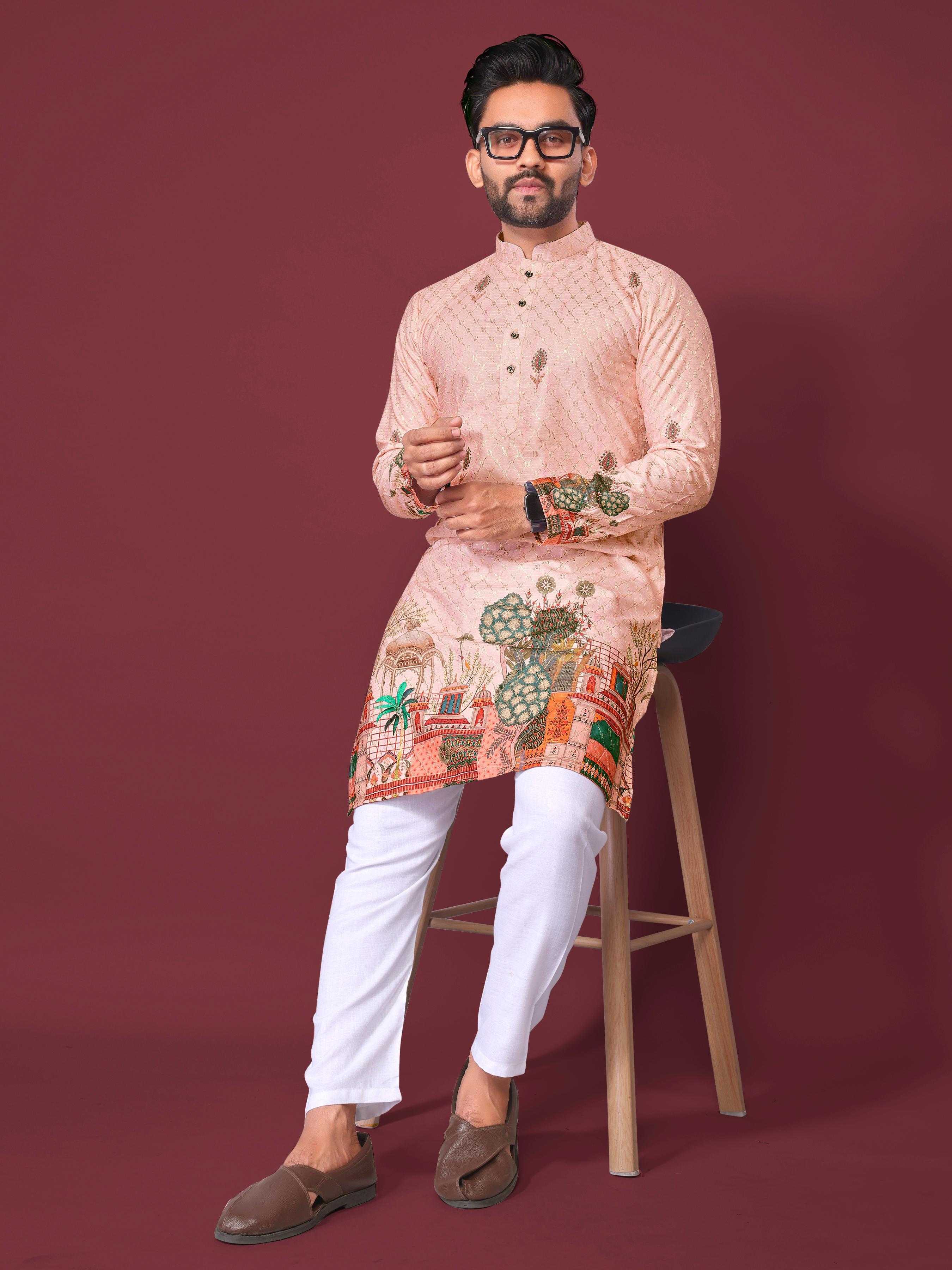 YNF Wholesale Cotton Mens Kurta Pyjama KESH620 Inaara | Surat Manufacturer