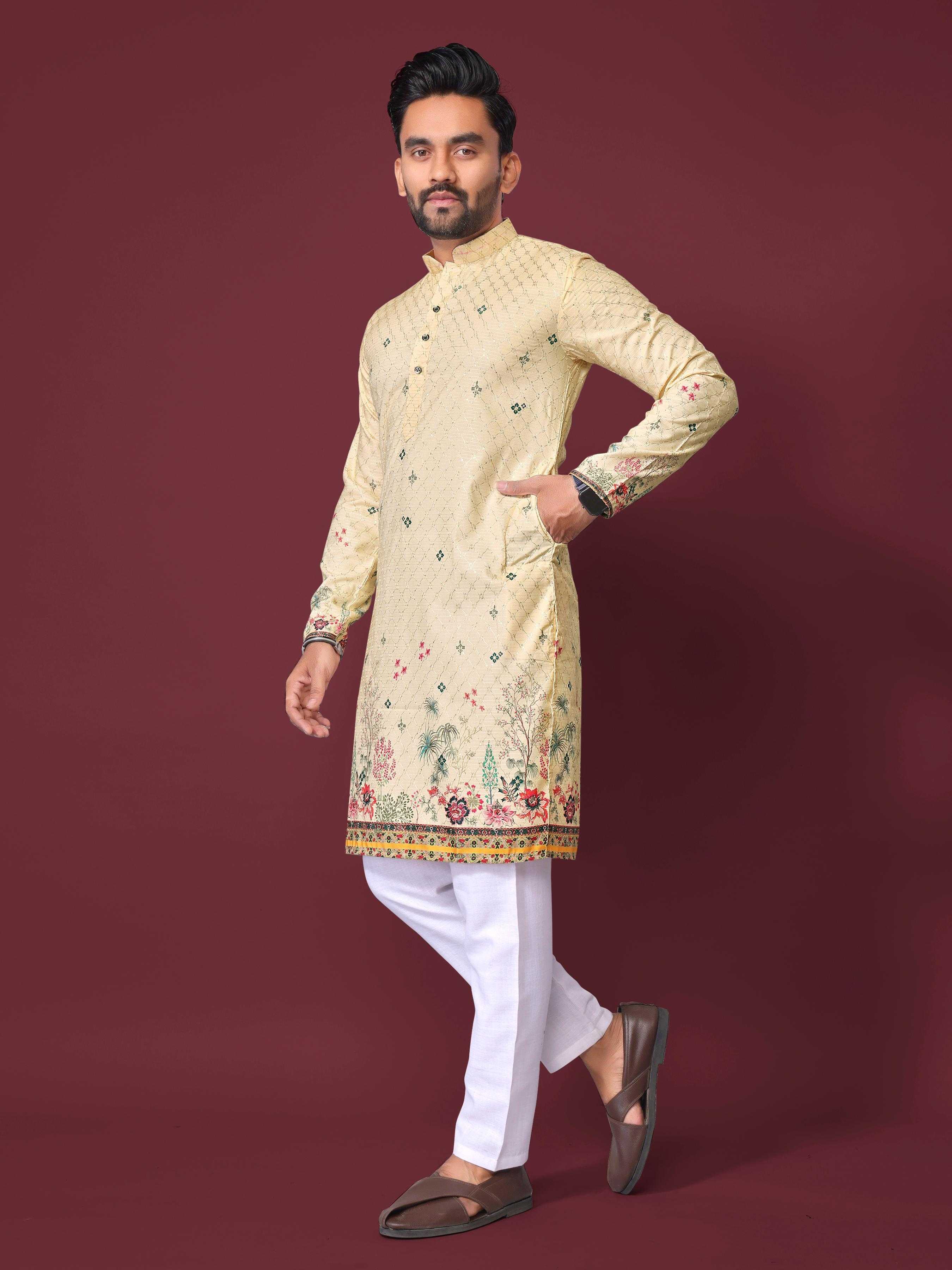 YNF Wholesale Cotton Mens Kurta Pyjama KESH620 Inaara | Surat Manufacturer