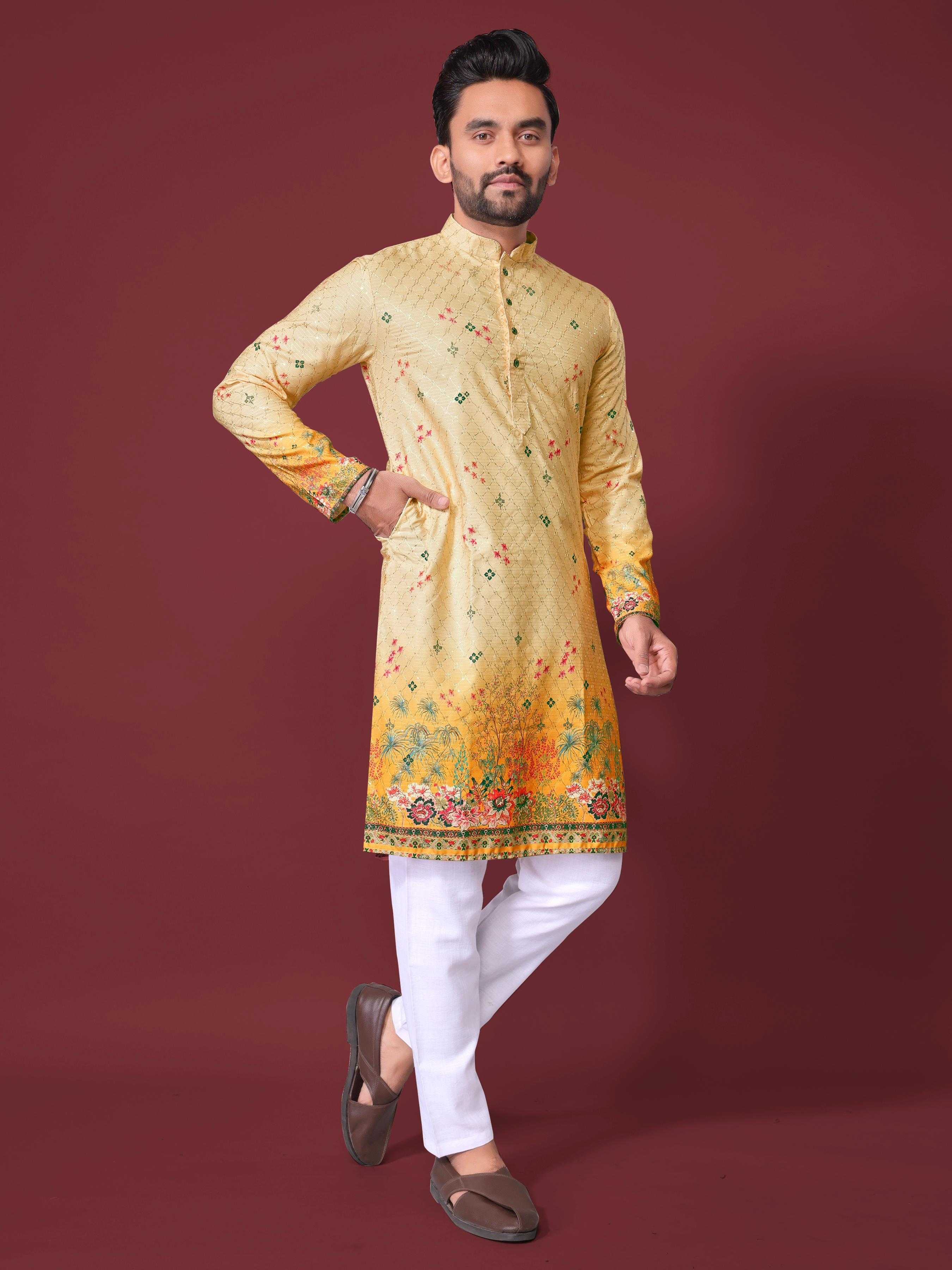 YNF Wholesale Cotton Mens Kurta Pyjama KESH620 Inaara | Surat Manufacturer