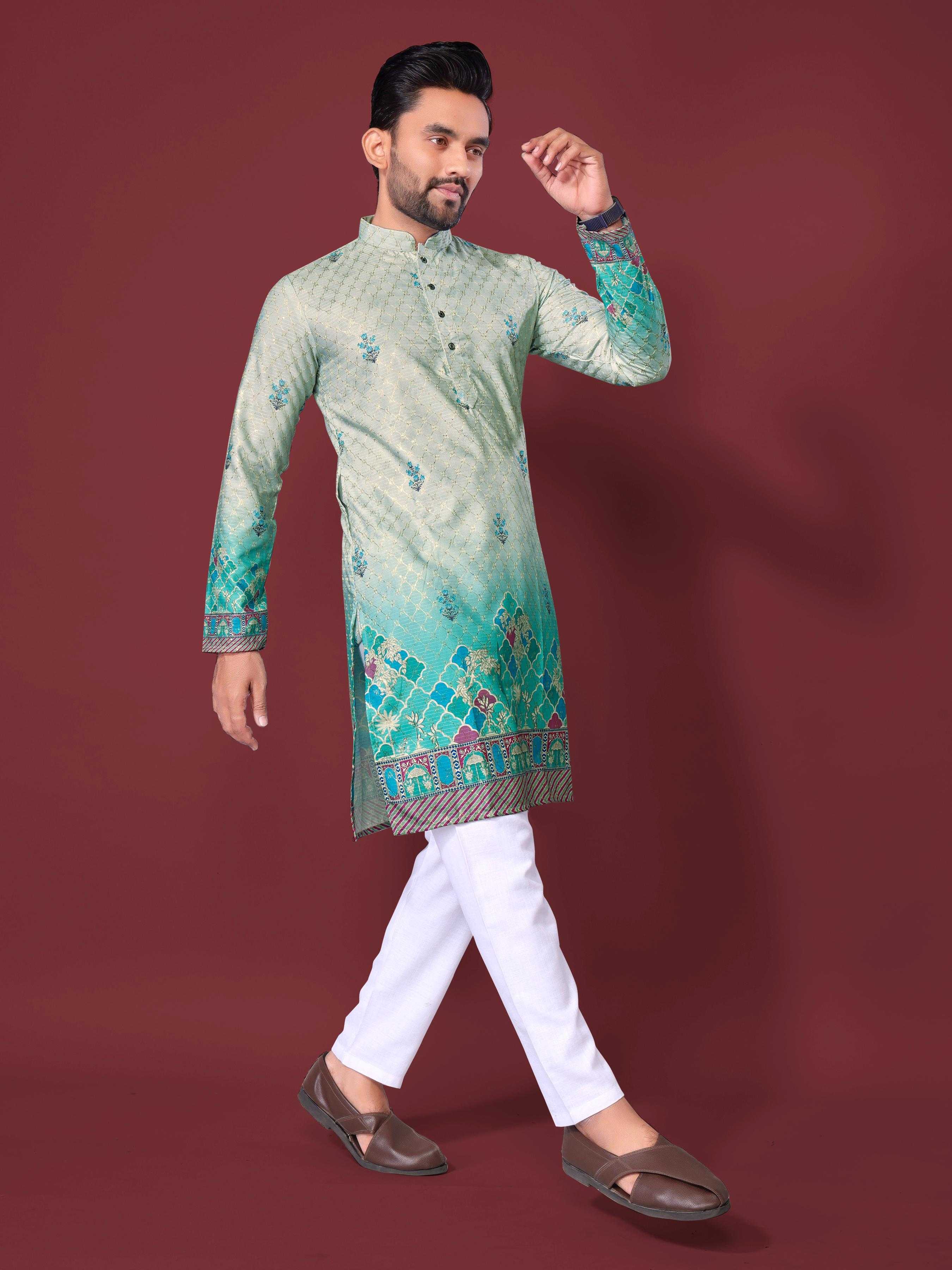 YNF Wholesale Cotton Mens Kurta Pyjama KESH620 Inaara | Surat Manufacturer