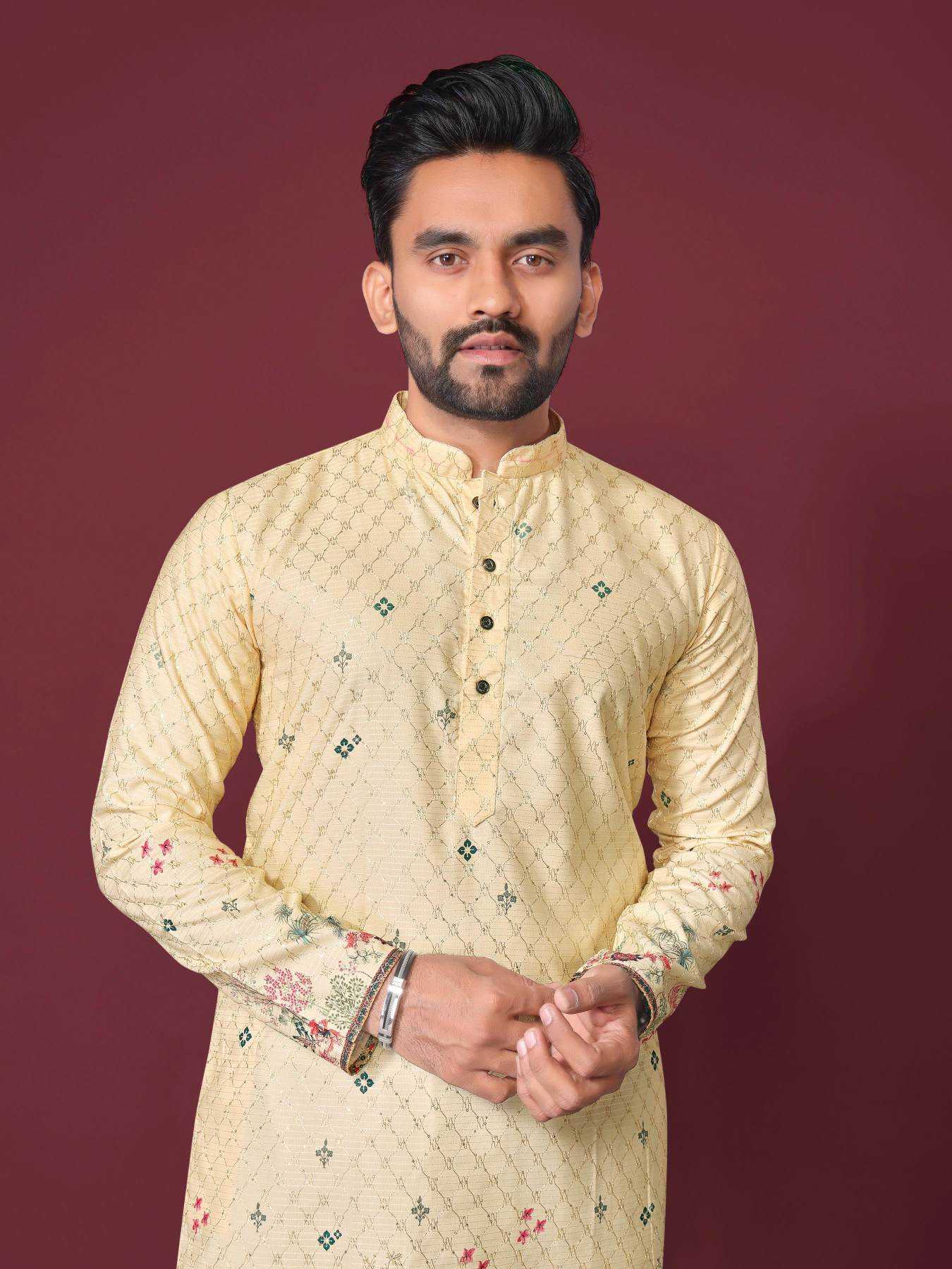 YNF Wholesale Cotton Mens Kurta Pyjama KESH620 Inaara | Surat Manufacturer