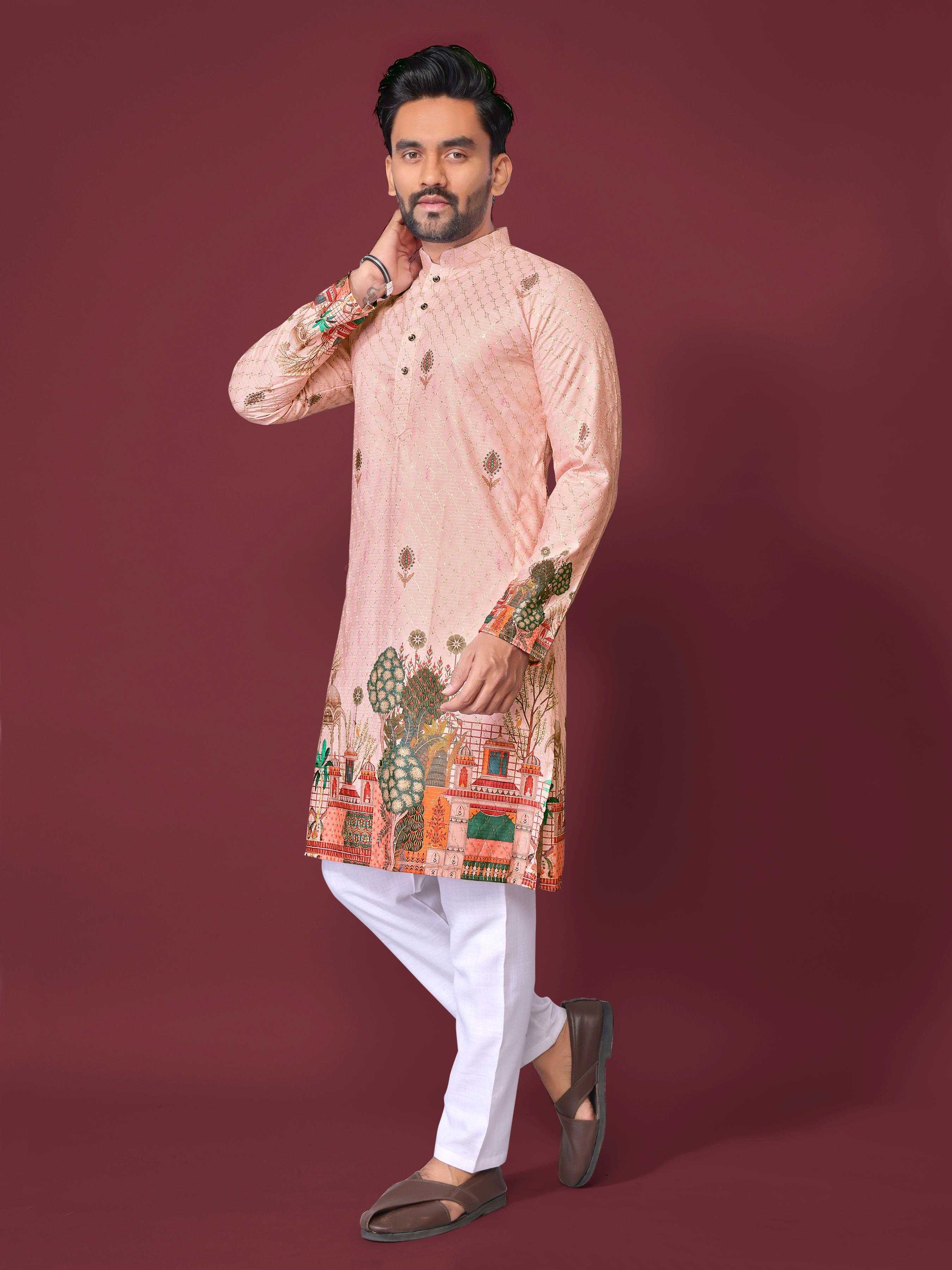YNF Wholesale Cotton Mens Kurta Pyjama KESH620 Inaara | Surat Manufacturer