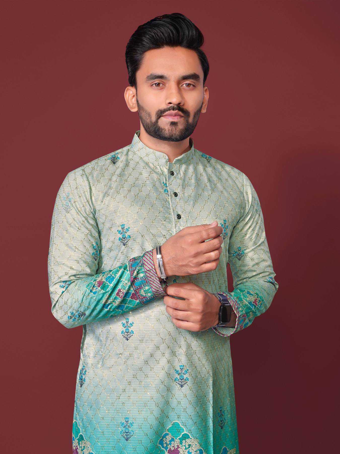 YNF Wholesale Cotton Mens Kurta Pyjama KESH620 Inaara | Surat Manufacturer